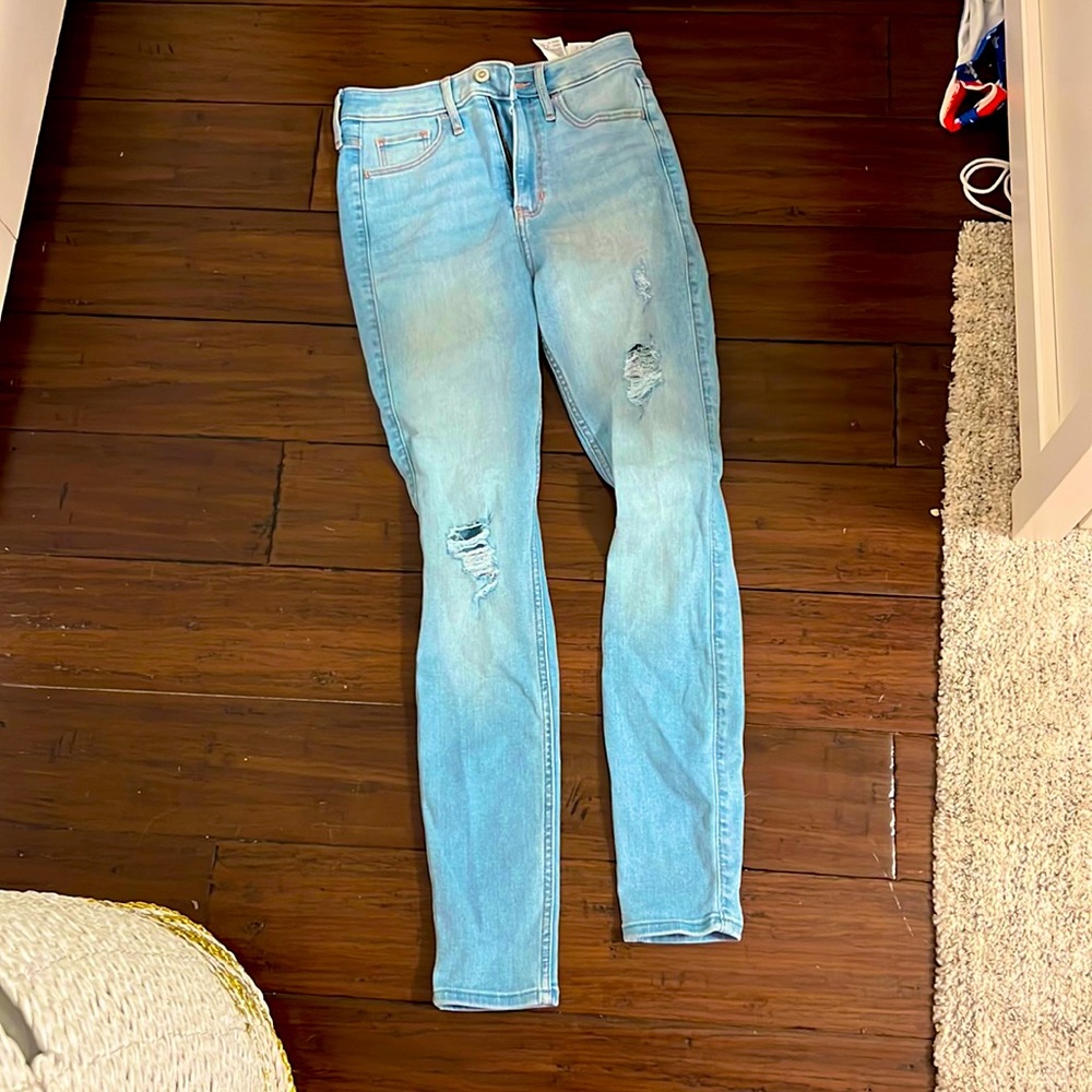 hollister ultra high rise skinny jeans